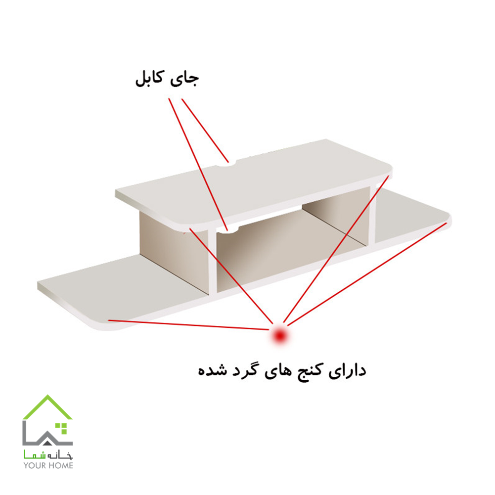 شلف دیواری تلویزیون